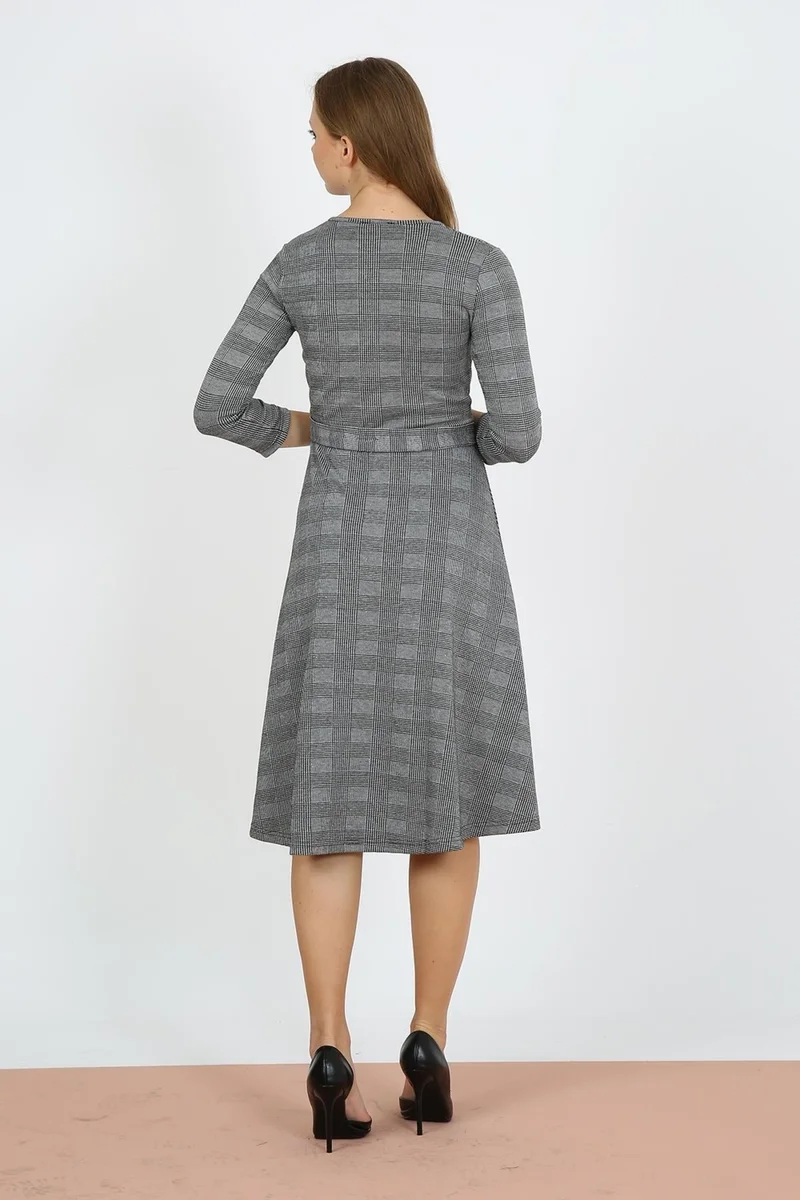 Alexander Gardi Belted Double Breasted Dress (B21-40301)
