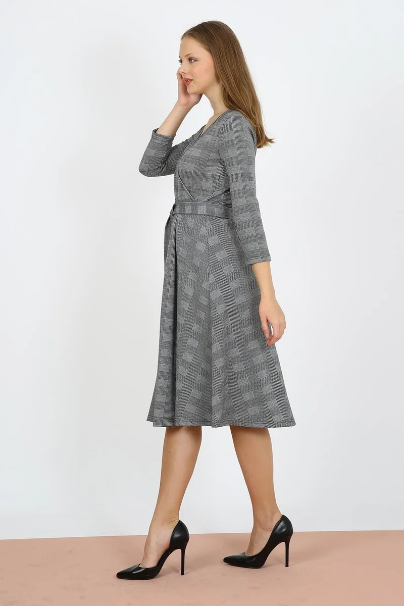 Alexander Gardi Belted Double Breasted Dress (B21-40301)