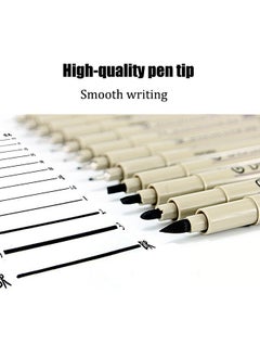 Leto 12 Black Drawing Pens, Liquid Fineliner Pens, Art Pens Set– Waterproof, Quick-Dry Micro Fine Point Pens for Sketching, Technical Drawing, Manga, Journaling & Art  - Image 4