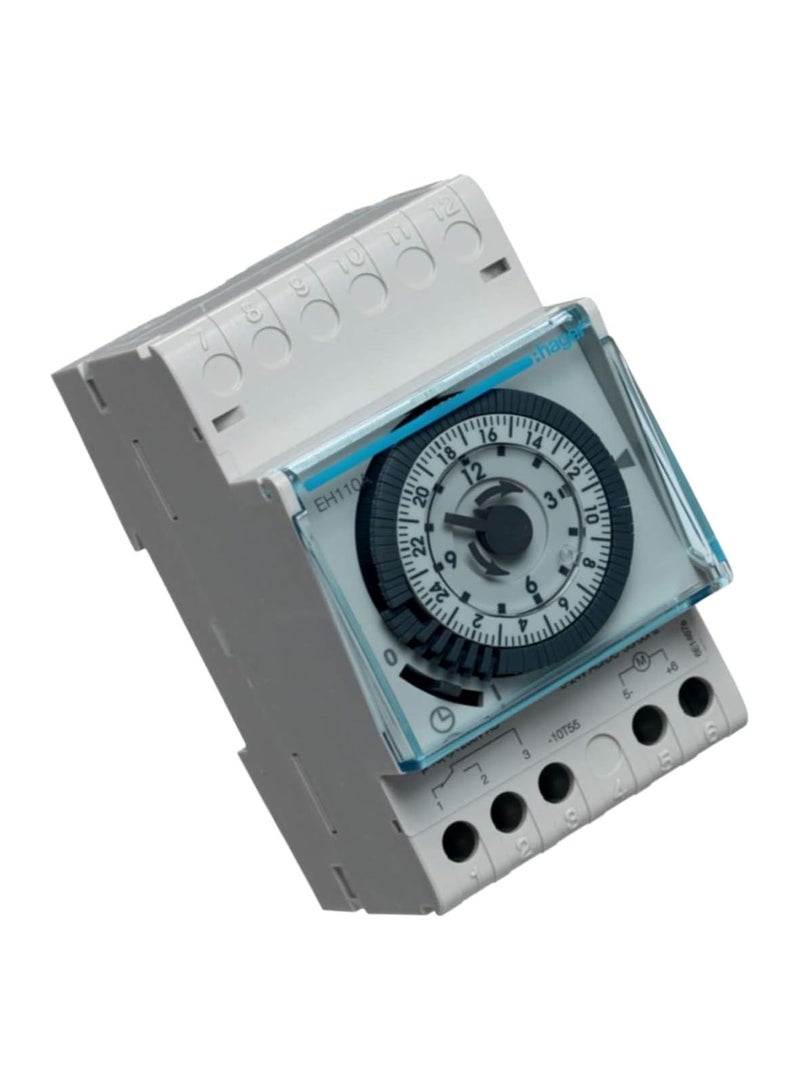 Hager Hager Mechanical Timer 24 Hours Daily Programmable Din Rail Switch Eh110 230V 16A - France  - Image 2