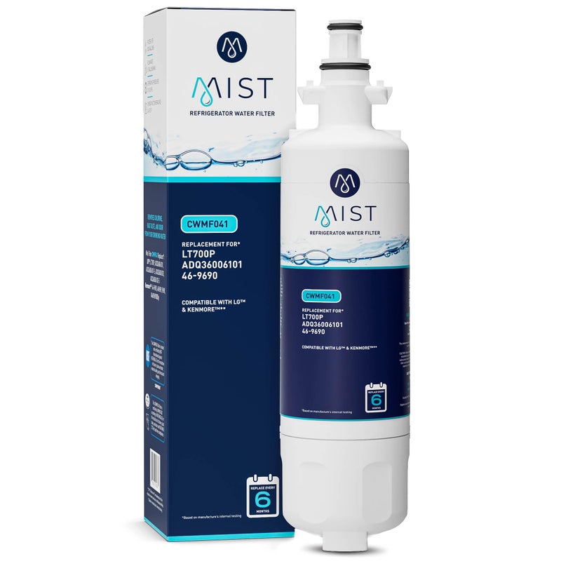 Mist ADQ36006101 Refrigerator Water Filter Replacement for LG LT700P ADQ36006102 Kenmore 469690 Fridge LFX25978SB NSF 42 Certified 1 Pack