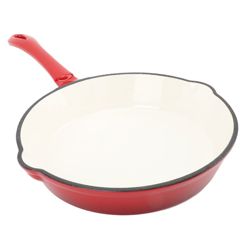 Enameled Frying Pan Cast Iron Skillet Nonstick Kitchen Fry Pan Grill Cookware for Camping Cooking Grilling 16cm/6.3in - Image 5