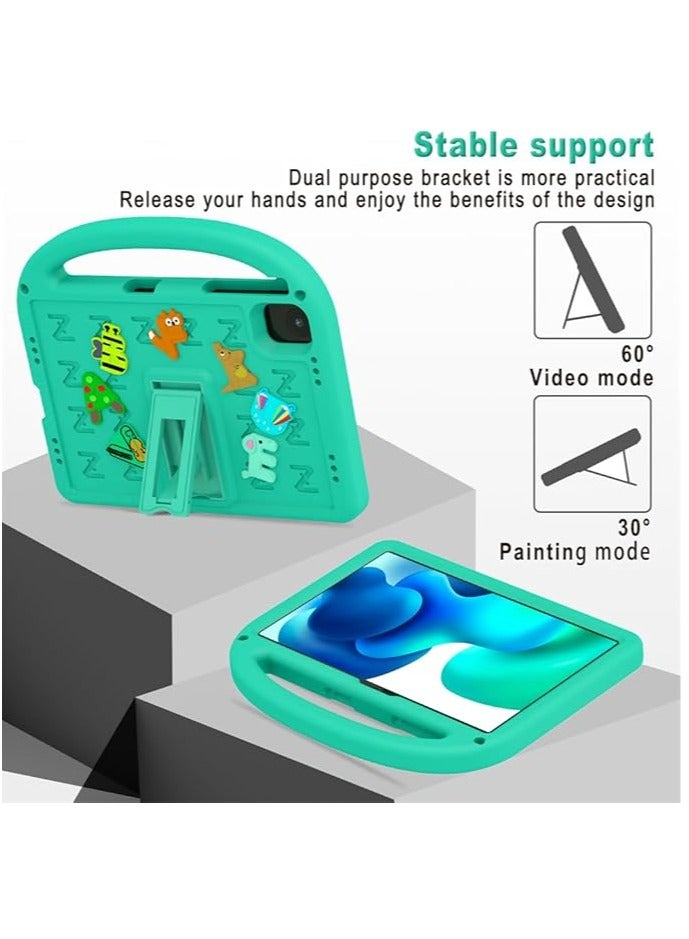 general Kids Case Compatible with Infinix Xpad 11 inch (2024) X1101, [Kids Friendly] DIY Cute Cartoon Lightweight EVA Shockproof Handle Stand Protective Cover with Shoulder Strap - Image 4
