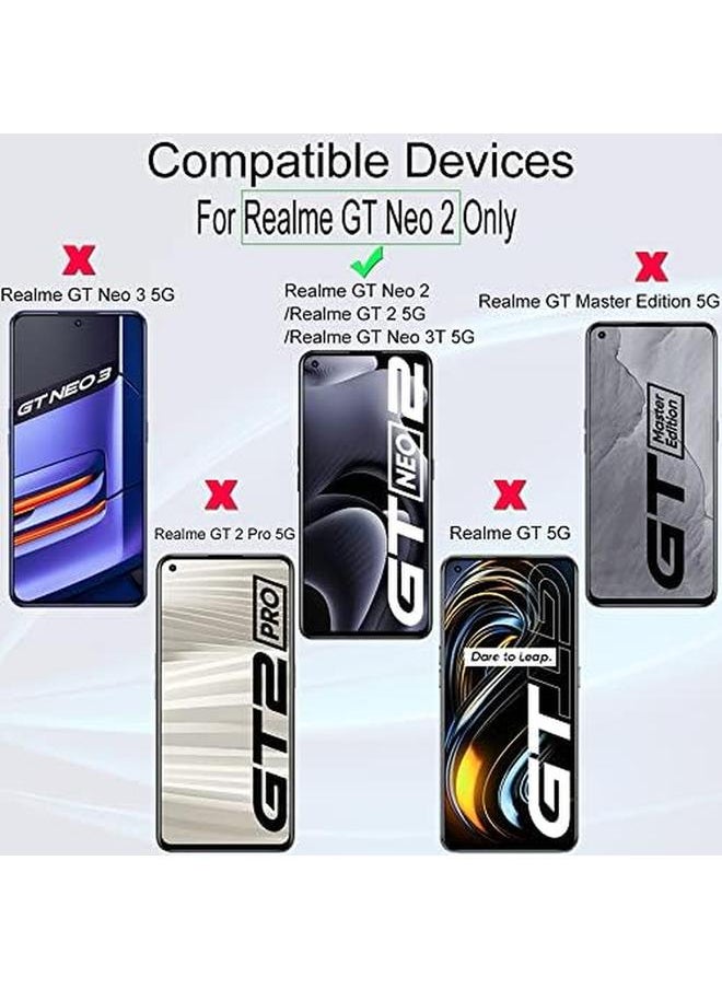 erorex - Screen Protector For Realme Gt Neo 3T Gt Neo 2 Gt 2(5G),With 2Pcs Tempered Glass,1Pc Camera Lens Protector,1Pc Backing Carbon Fiber Film Fingerprint Reader,Easy To Install - Image 1