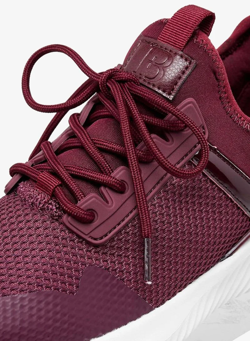 Flora Bella By Shoexpress BURGUNDY Flora Bella Women Lace-Up Sneakers for Women | Best Price UAE