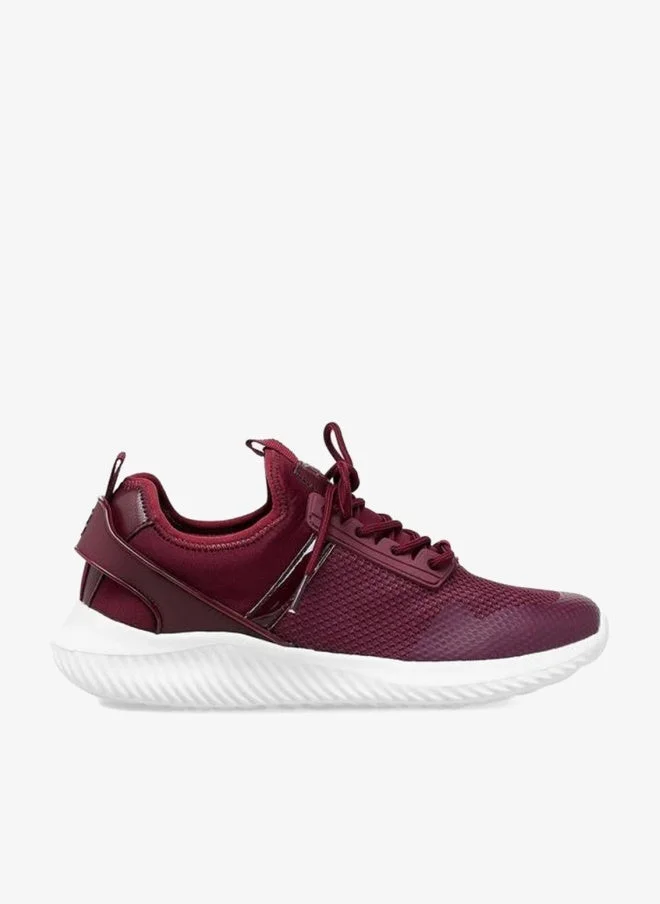 Flora Bella By Shoexpress BURGUNDY Flora Bella Women Lace-Up Sneakers for Women | Best Price UAE