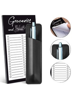 MileMelo 2-Piece Refrigerator Magnetic sticky Notes Set is Suitable For Home And Office White/Black  - Image 3