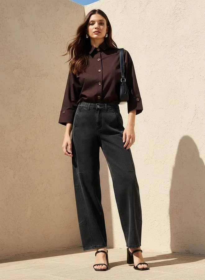 سبلاش فيڤ 2Xtremz Barrel Fit Mid-Rise Jeans