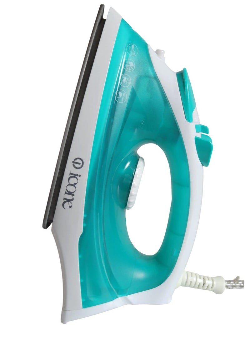 iCone Steam Iron 1600W - 160ml Water Tank - Powerful Continuous Steam - 220-240V - 50/60Hz - Multiple Functions - Ironing, Steaming, Spraying and Drying - Temperature Control - Overheat Protection - SW-106 - Image 1