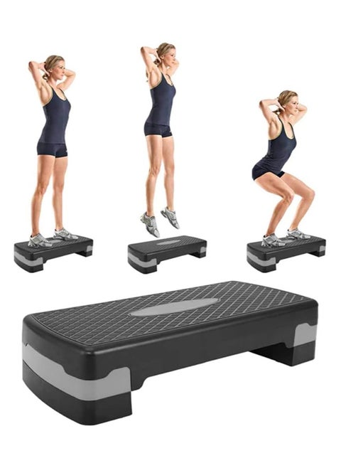 Adjustable Workout Aerobic Stepper Step Platform Trainer, Exercise Equipment for Women at Home