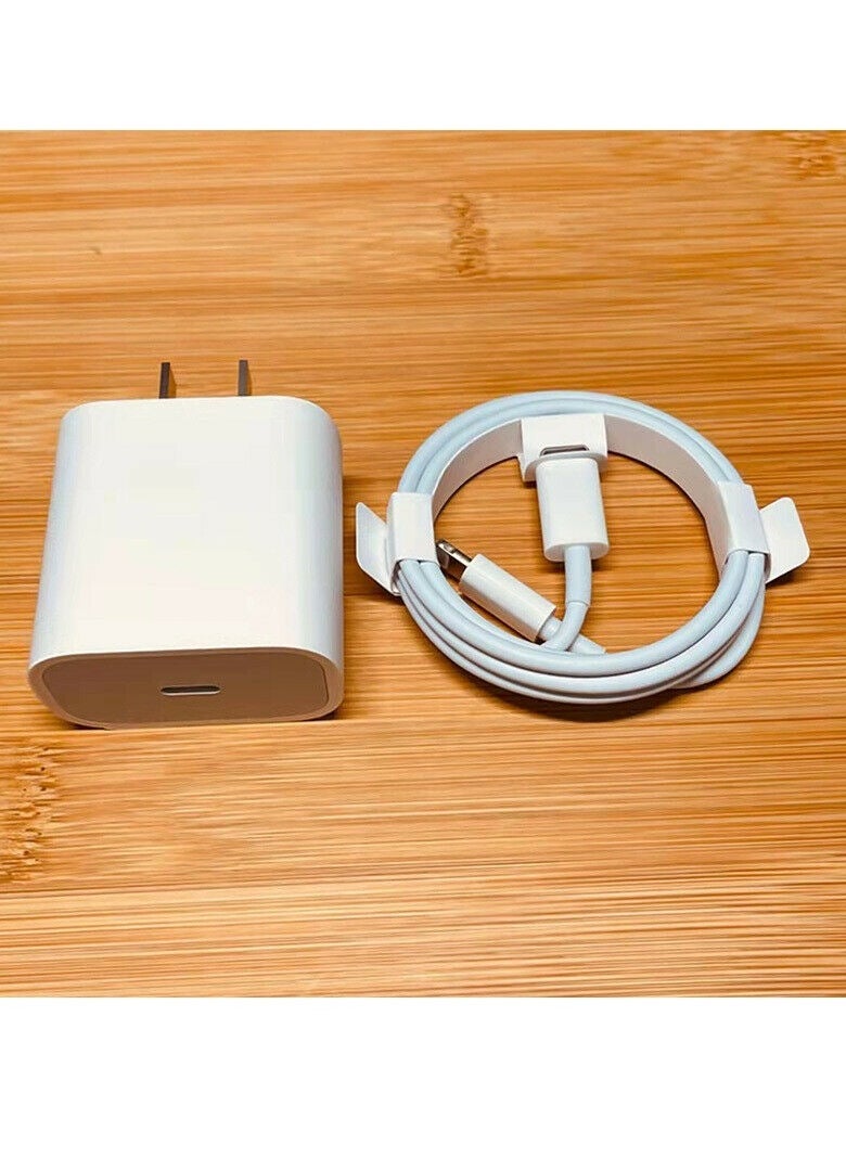 For iPhone 11/12/13 Pro/X/XR Fast Charger 20W PD Cable Cord Power Adapter Type-C