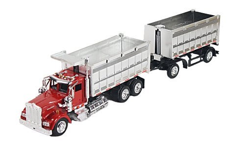 NewRay 143 DC Kenworth W900 Double Dump Truck Color May Vary - Image 1