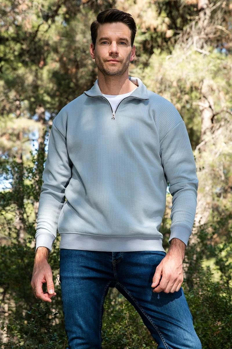 Buratti Half Zipper Collar Relaxed Fit Sweat Men's Sweat 5905509