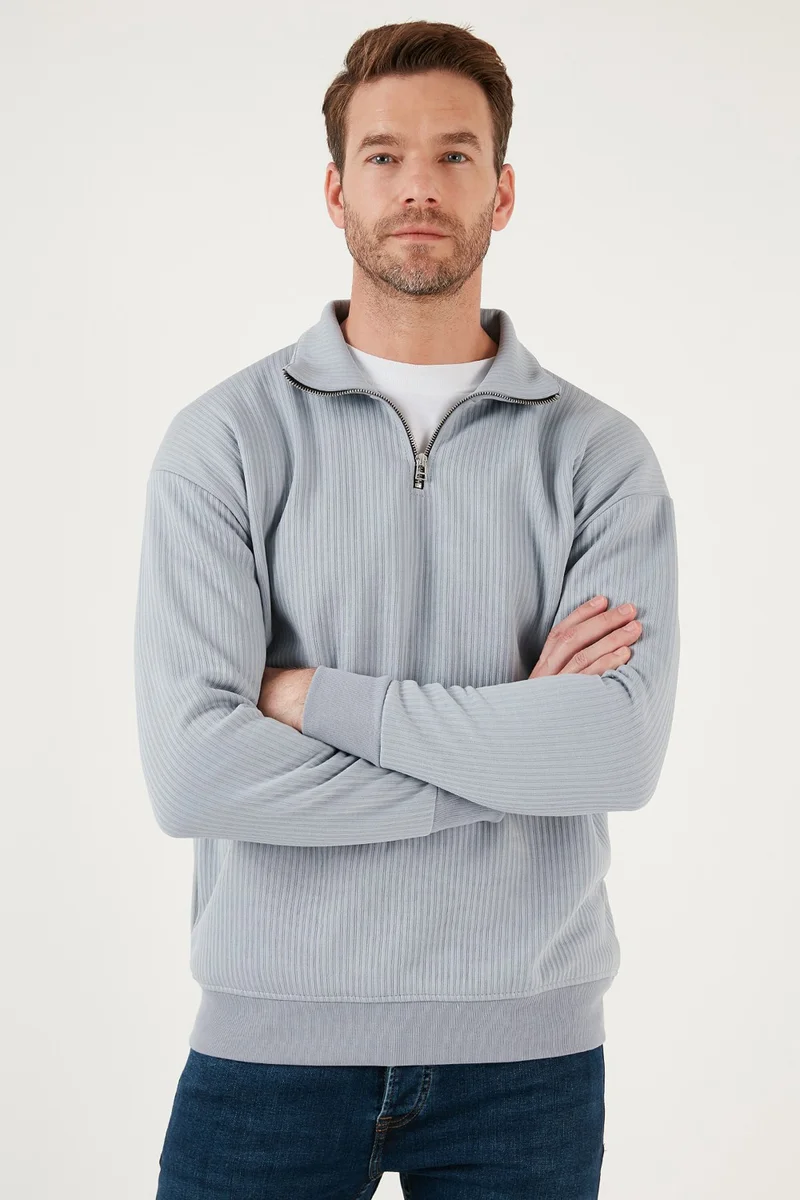 Buratti Half Zipper Collar Relaxed Fit Sweat Men's Sweat 5905509