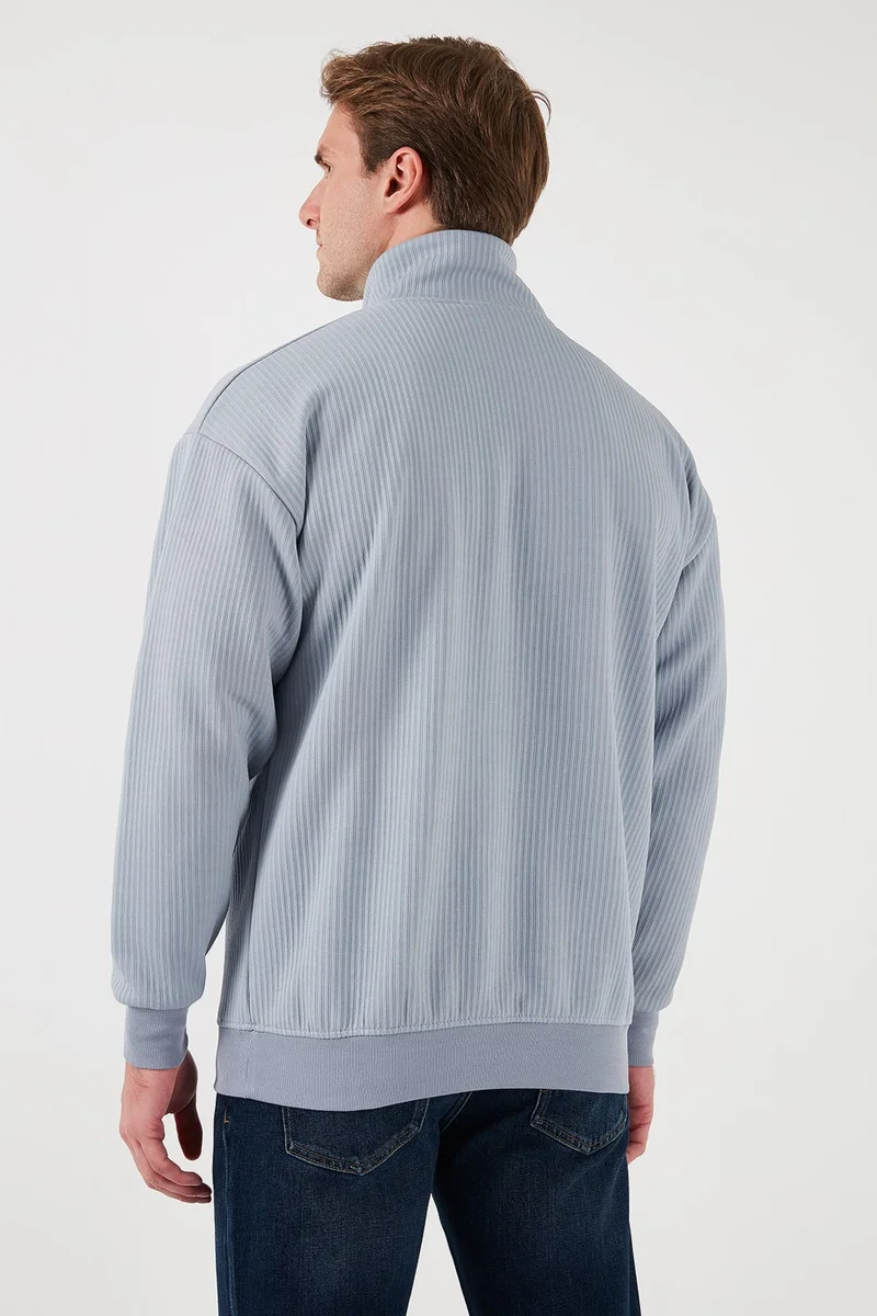 Buratti Half Zipper Collar Relaxed Fit Sweat Men's Sweat 5905509