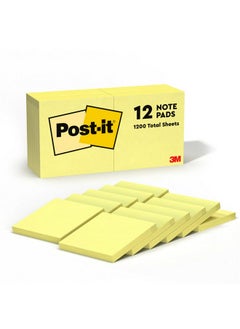 Notes, 12 Sticky Note Pads, 3 In. X 3 In., School Supplies And Office Products, Easy To Reposition Memo Pads Set, Great For Books And Paper, Canary Yellow - pzsku/ZCBF9935D04BB092A9627Z/45/_/1731928193/078cdf91-c919-4fbe-b873-a31621fce5b5