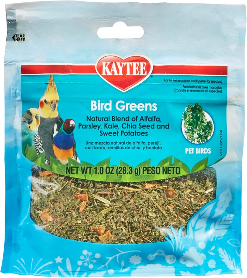 Kaytee Bird Greens Treat for All Pet Birds, 1 oz - Image 1