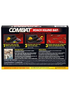 Combat Combat Roach Killing Bait Stations for Small Roaches, Kills Roaches and Eggs - 12 stations  - Image 2