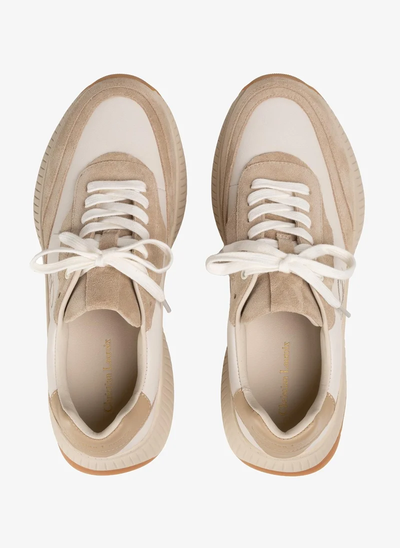 Christian Lacroix Christian Lacroix Women's Leather Chunky Sneakers - Beige