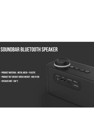 Z5 Premium 12W Bluetooth Soundbar - Wireless Speaker for PC, Laptop, TV, Smartphone & Tablet - Mini Home Theater with Surround Sound - USB Aux TF Card Support - view 2