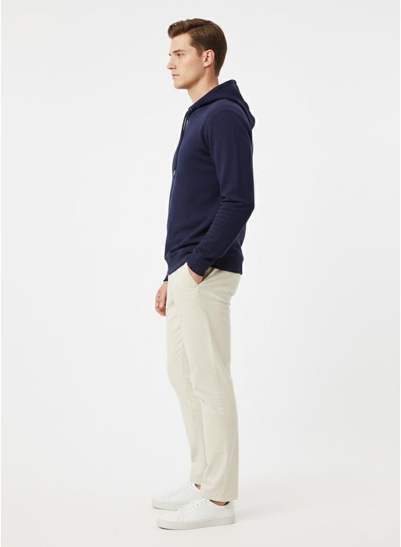 LOUD UNIVERSE Men’s Navy Blue Zipper Hoodie – Regular Fit Casual Sweatshirt - Image 4
