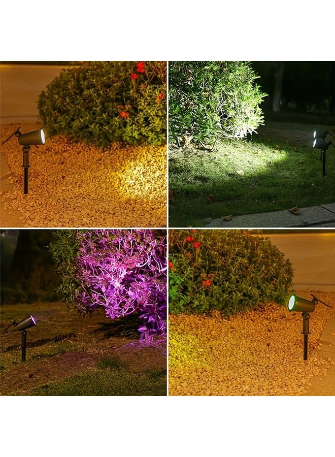 Solar Spot Lights Outdoor RGB Color Adjustable Auto On Off LED Landscape Lighting For Garden Yard - Image 5