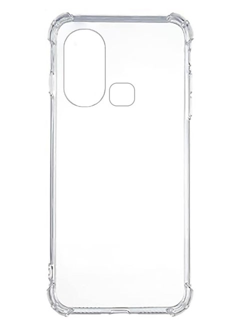 Ten Tech Transparent cover with anti-shock corners made of heat-resistant polyurethane for Infinix Hot 11s – Transparent