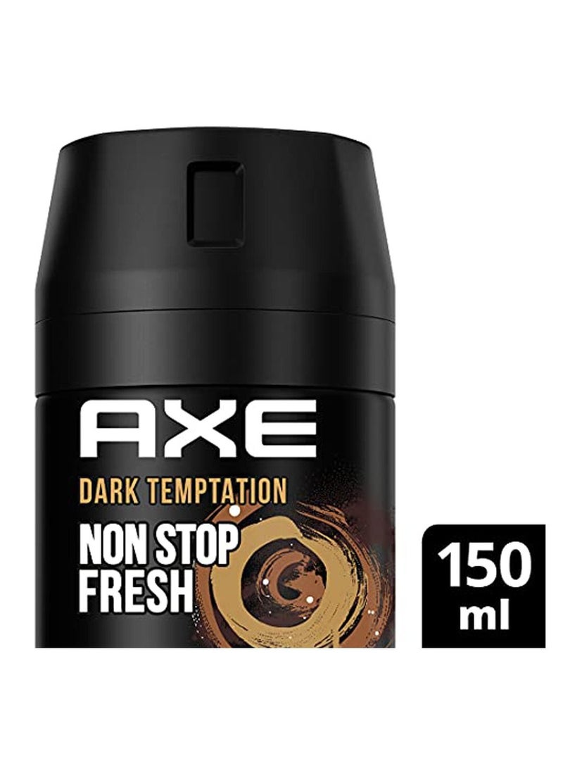 Axe Non-Stop Fresh Body Spray Dark Chocolate Temptation 150ml - Image 2