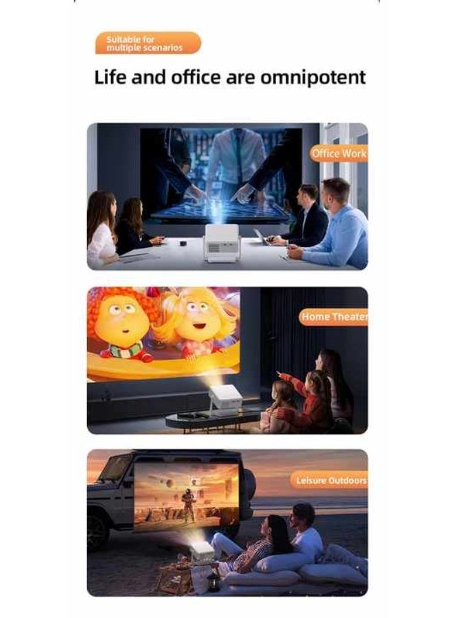 JAJEEK C6 Projects Digital Projector 4k Mini Beam Android TV with APP Download Data Show Projector Home Video Projecteur - Image 2