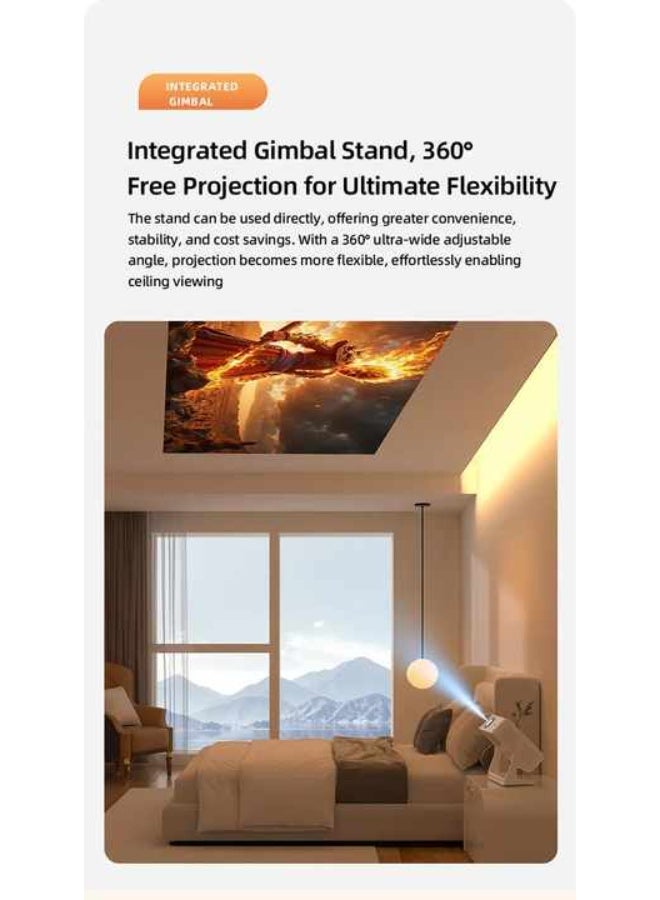 JAJEEK C6 Projects Digital Projector 4k Mini Beam Android TV with APP Download Data Show Projector Home Video Projecteur - Image 4