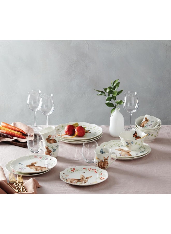 Lenox 894104 Butterfly Meadow Bunny 16Piece Set Easter Dinnerware Set - Image 3