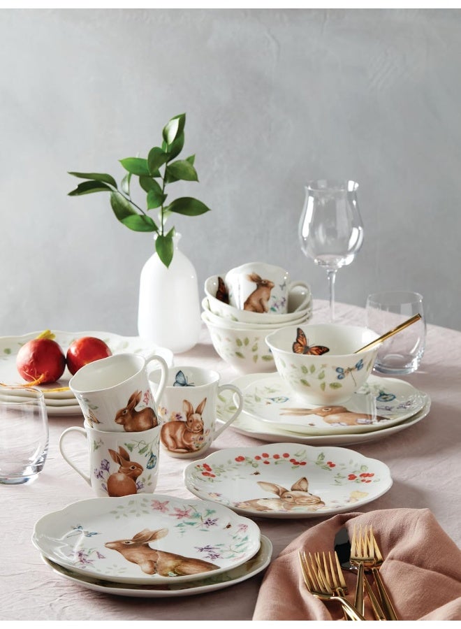 Lenox 894104 Butterfly Meadow Bunny 16Piece Set Easter Dinnerware Set - Image 4