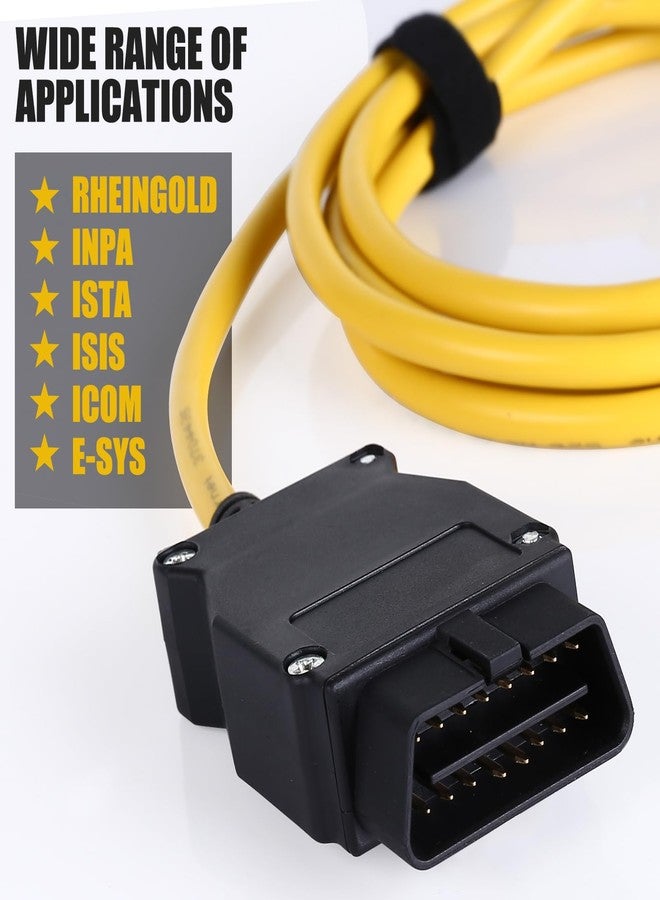 كابل TTXSPP Enet OBD2 لبرمجة سيارات BMW الفئة F، كابل ENET RJ45 متوافق مع E-SYS ICOM ISTA+ Bootmod3 Bimmercode OBD، طوله 2 متر/6.6 قدم - Image 5