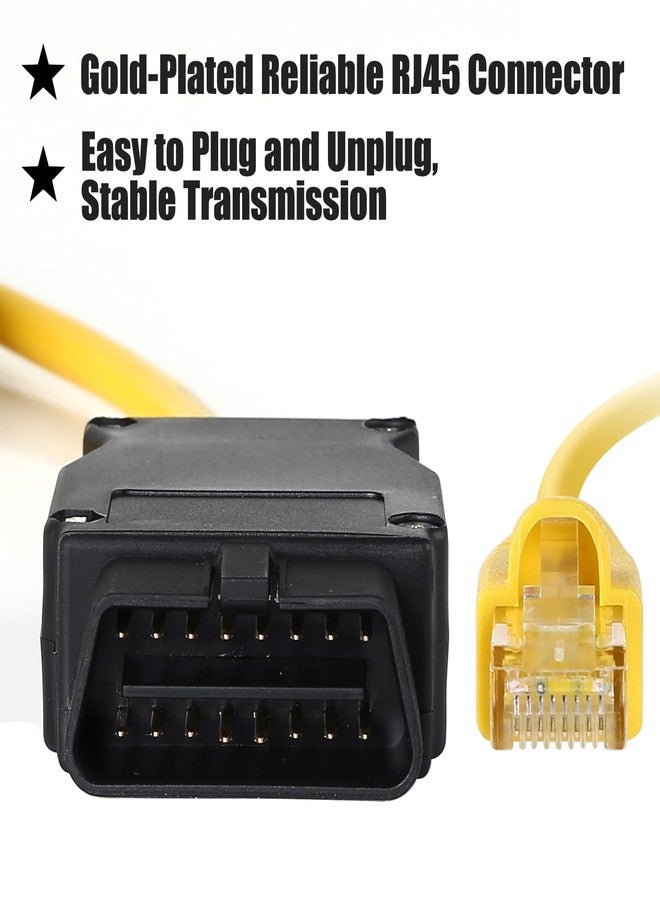 كابل TTXSPP Enet OBD2 لبرمجة سيارات BMW الفئة F، كابل ENET RJ45 متوافق مع E-SYS ICOM ISTA+ Bootmod3 Bimmercode OBD، طوله 2 متر/6.6 قدم - Image 3
