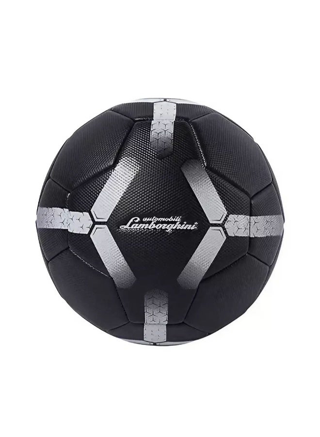Lamborghini Machine Sewing PVC Soccer Ball (Size 5, Black) - Image 3