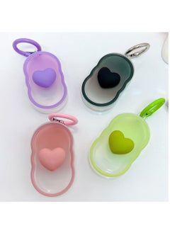 KASTWAVE 4 PCS Protective Case for Samsung Galaxy SmartTag2 Tracking Device Protective Skin Cover with Key Ring GPS Item Finders Accessories for Wallet, Luggage,Kids, Pets  - Image 1