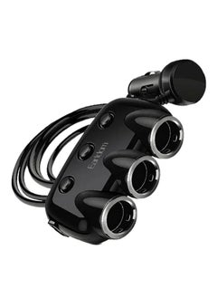 5 USB In-Car Socket 3.1A Adaptive Fast Charger With Cigarette Lighter Socket Black2 USB In-Car Socket 3.1A Adaptive Fast Charger With Cigarette Lighter Socket Black
