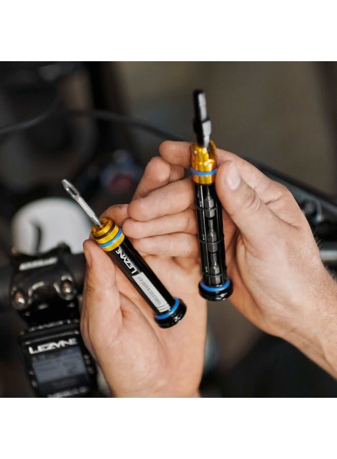 LEZYNE Dual Insert Bicycle Kit, Handlebar Insert End Cap Multi-Tools, Includes Tubeless Tire Repair Kit with 5 Tire Strips & Tool Insert Kit, Compact, Bike End Cap Repair Multi-Tool - Image 3