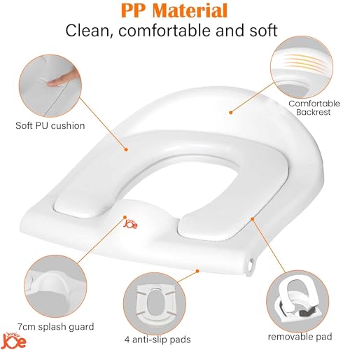 JUNIOR JOE 2 in 1 Potty Training Toilet for Boys & Girls, Used as Toddler Potty Seat & Kids Step Stool (GREY, 1) - Image 3