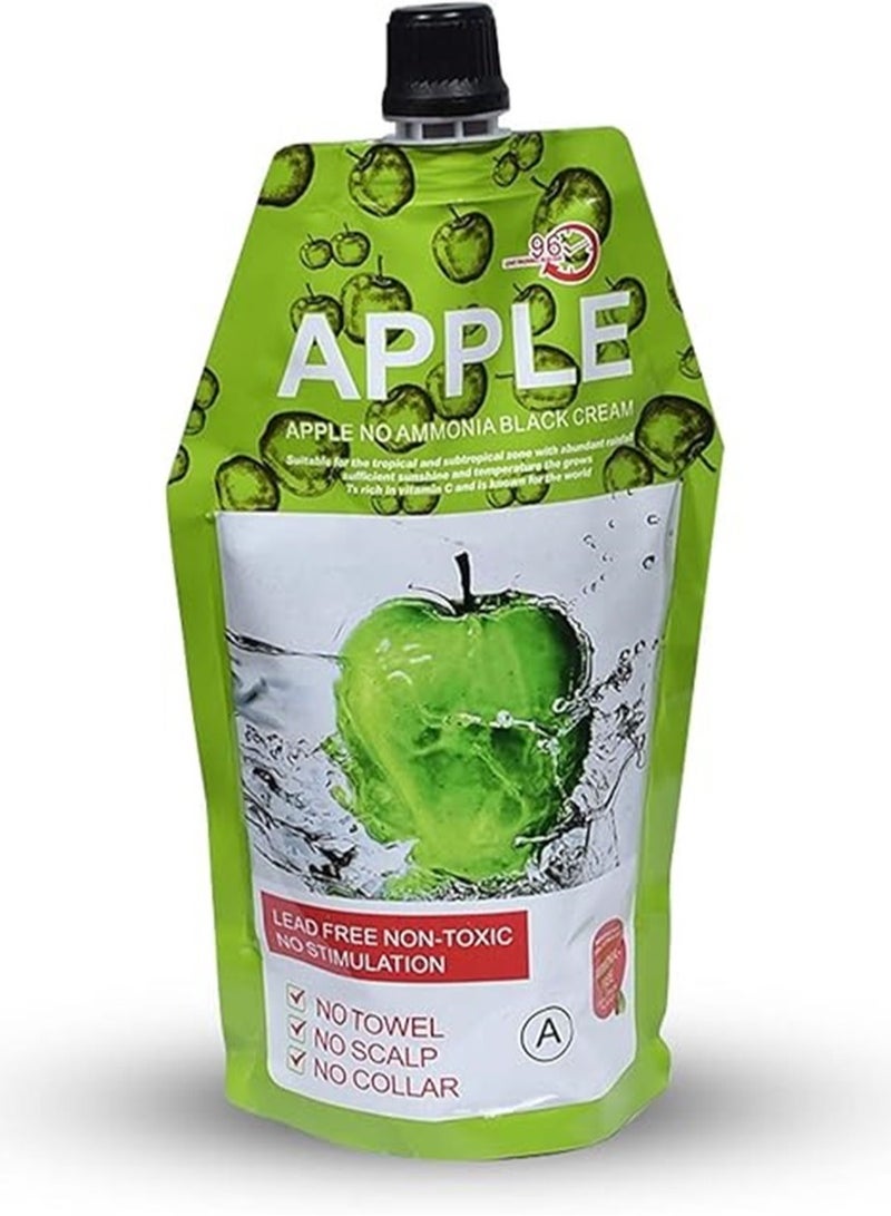 Apple Blossoms Apple Natural Hair Color Cream 96 Ammonia Free Black - Image 3