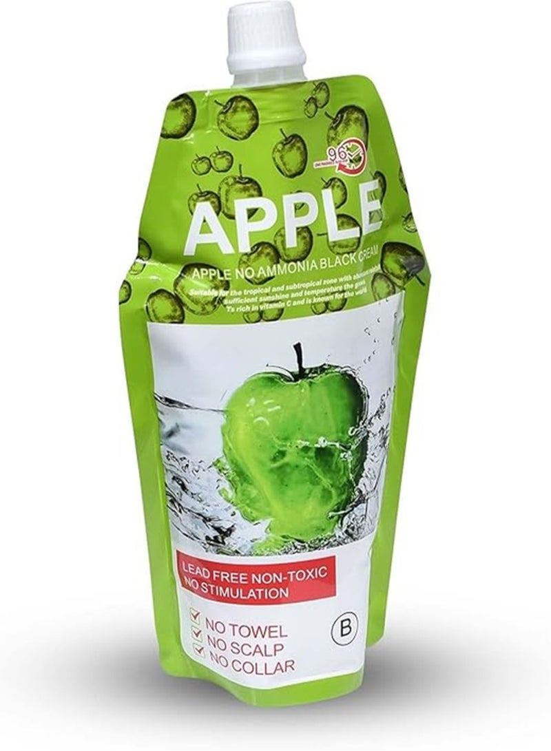 Apple Blossoms Apple Natural Hair Color Cream 96 Ammonia Free Black - Image 4