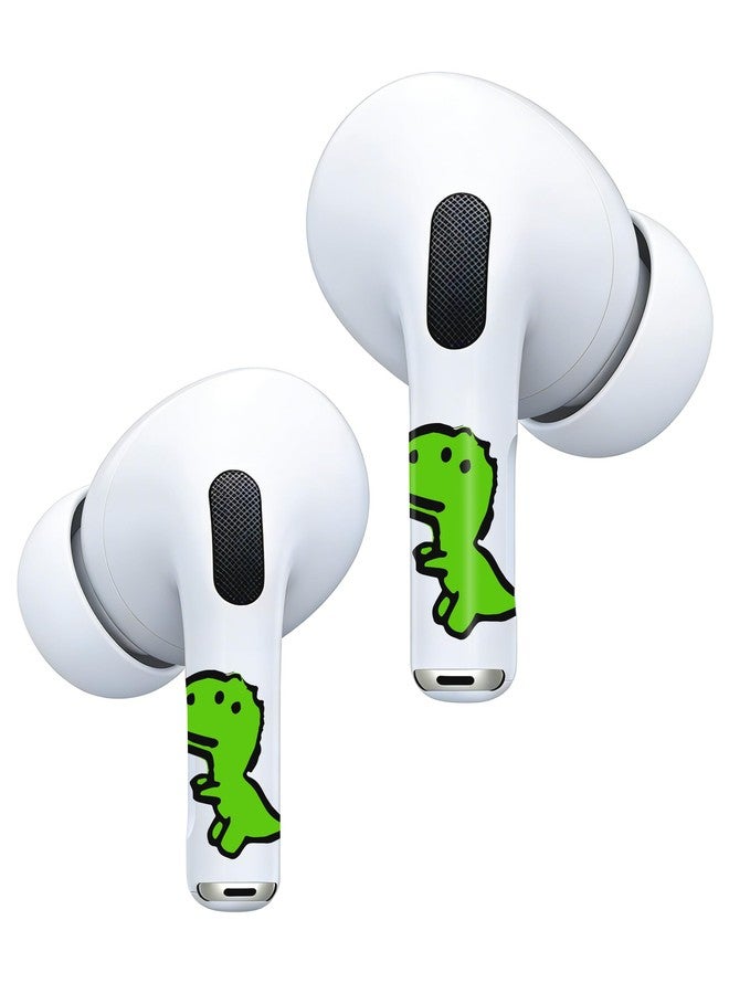 RockMax AirPod Skin Quick to Identify Universal Fit for AirPods Pro 3/2/1 and Gen 1/2/3/4, Green Dinosaur Sticker Cover for Women & Teens - Image 1