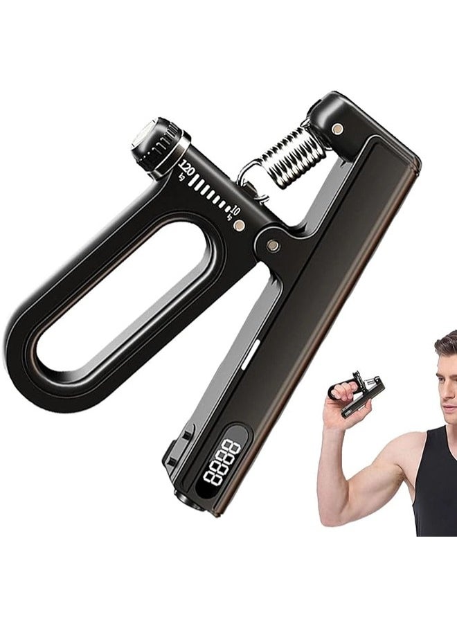 ShebSheb - Hand Grip Strengthener Trainer,10-120kg Adjustable Hand Exerciser,Hand Forearm Gripper Strengthener with Smart Counting and Automatic Timing for Muscle Building and Injury Recover for Workout Exercise - Image 1