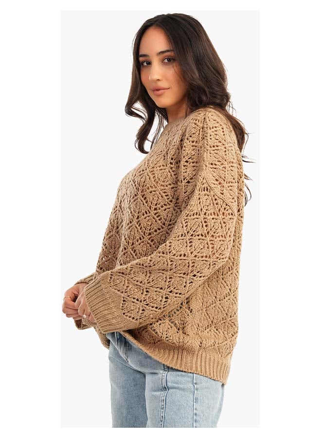 Carina Brocade Arcylic Pullover - Image 2