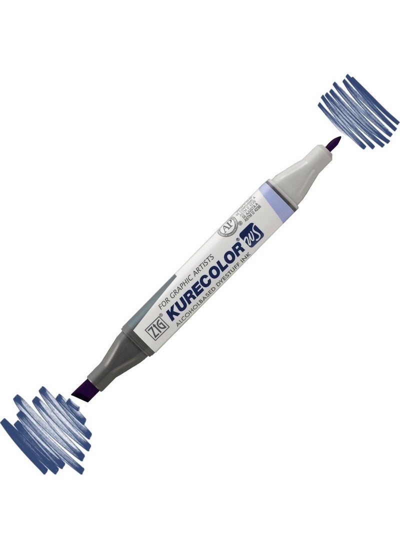 Zig Kurecolor KC3000 Twin S Marker Pen 378 Deep Blue  - Image 2