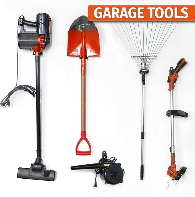 yorten Yorten Garage Storage Hooks Heavy Duty Ladder Hooks for Wall Garage Hooks Mount Storage Organizer with AntiSlip Coating Hangers and Combinable Wall Mount Garage Hooks Pack of 2  - Image 2