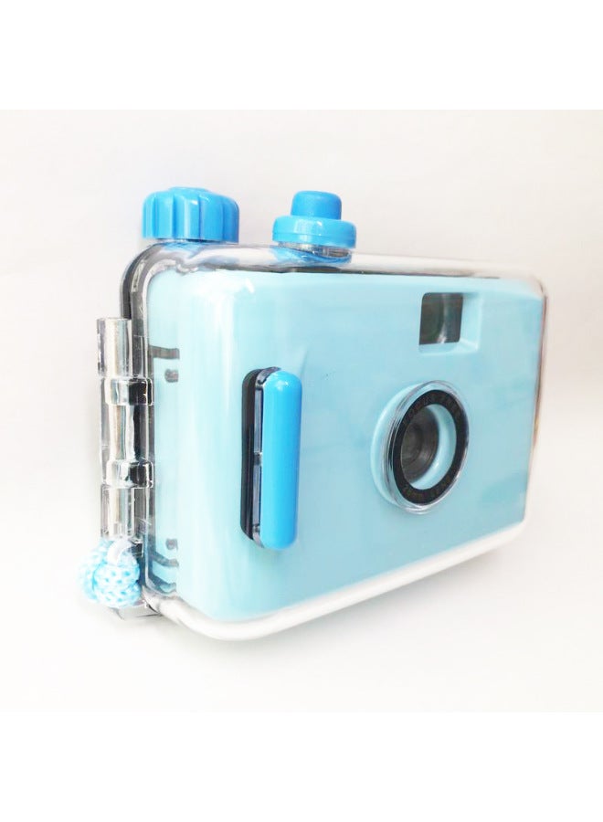 Generic Light Blue Blue Shell Film Multi-time Camera Film Fool Camera Ins Men's And Women's Birthday Gift Items Wholesale-Color:Message Color  - Image 3
