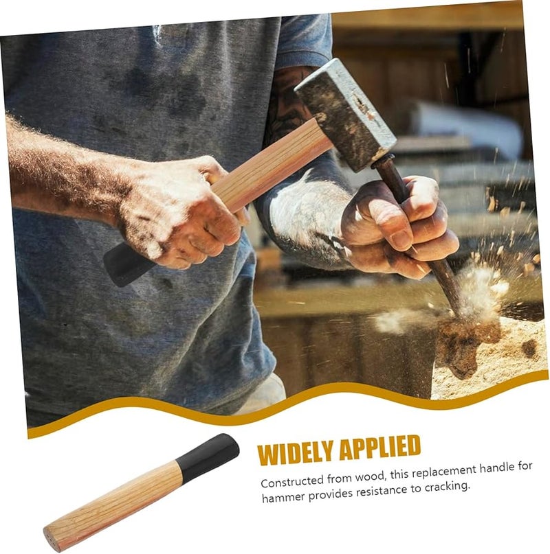 Wooden Hammer Handle Replacement Smooth Oval Grip Easy Installation for Household Tools - Image 5
