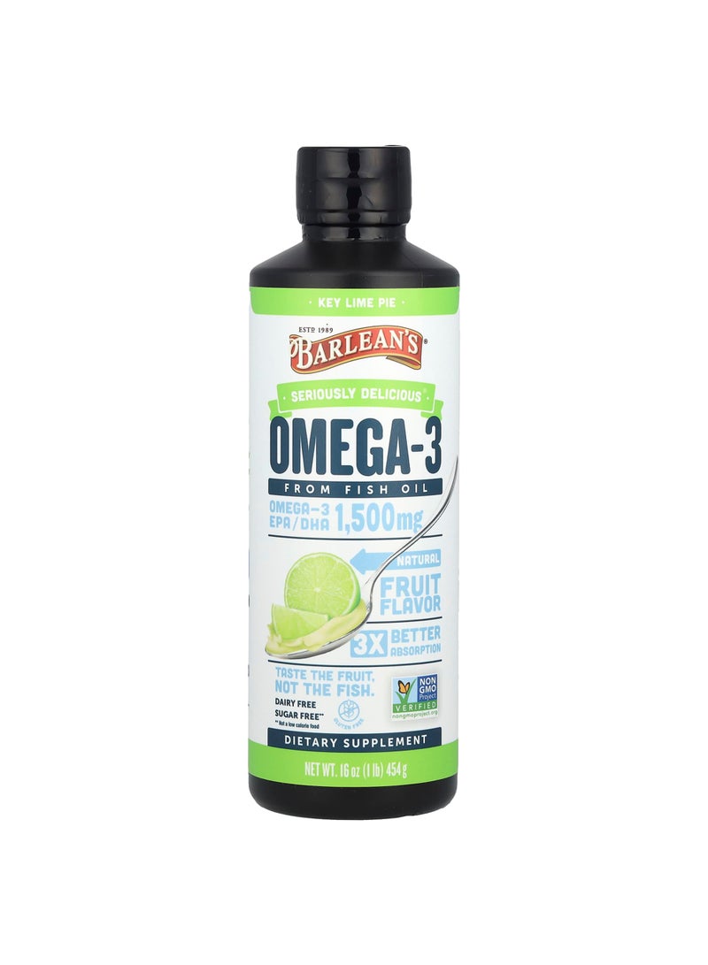 Seriously Delicious®, Omega-3 From Fish Oil, Key Lime Pie, 16 oz (454 g)