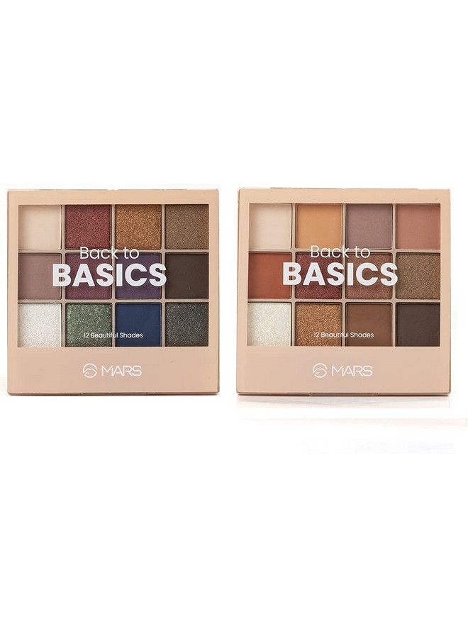 Mars 24 Shades Back To Basics Eyeshadow Palette 48 G (01+02) Multicolor Matte Finish - Image 2